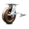 Service Caster 8 Inch High Temp Phenolic Caster with Roller Bearing and Brake/Swivel Lock SCC SCC-35S820-PHRHT-SLB-BSL - alternate 1
